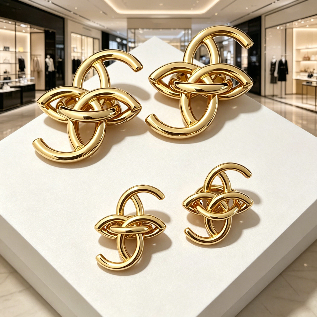 26 new styles large small letter-shaped earrings, offering touch of luxury, fashion, sophistication, with a classic and versatile design suitable fo