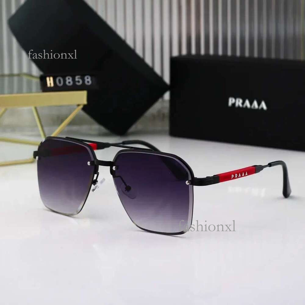 Designer Praglasses Sunglasses Triangle Outdoor Shades Pradra Glasses Women Fashin Triangle Full Frame Sunshade Mirror High Quality Protection Top G