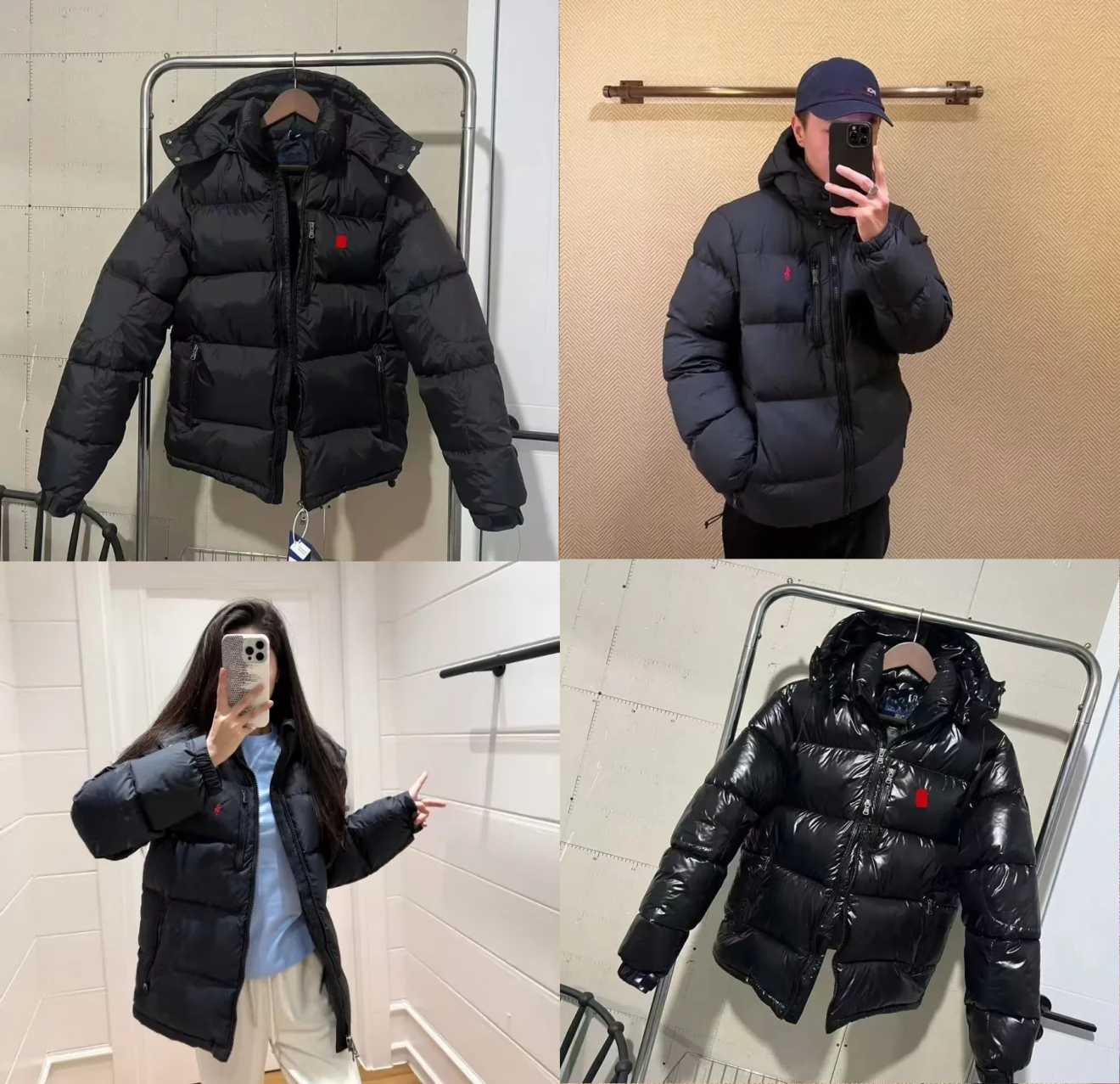 Polo Puffer jacket Designer Down Jacket Men Embroidered Zipper Parka Warm Casual Winter jacket Outerwear Windbreaker Polo Coat