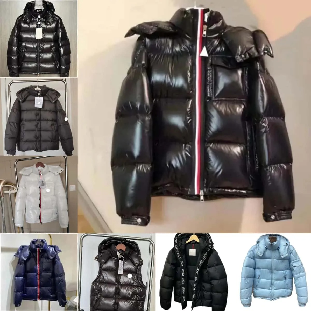 puffer jacket winter jacket men women designer jacket warm windproof down jacket shiny matte material cople new fashion designer canadian doudoune m