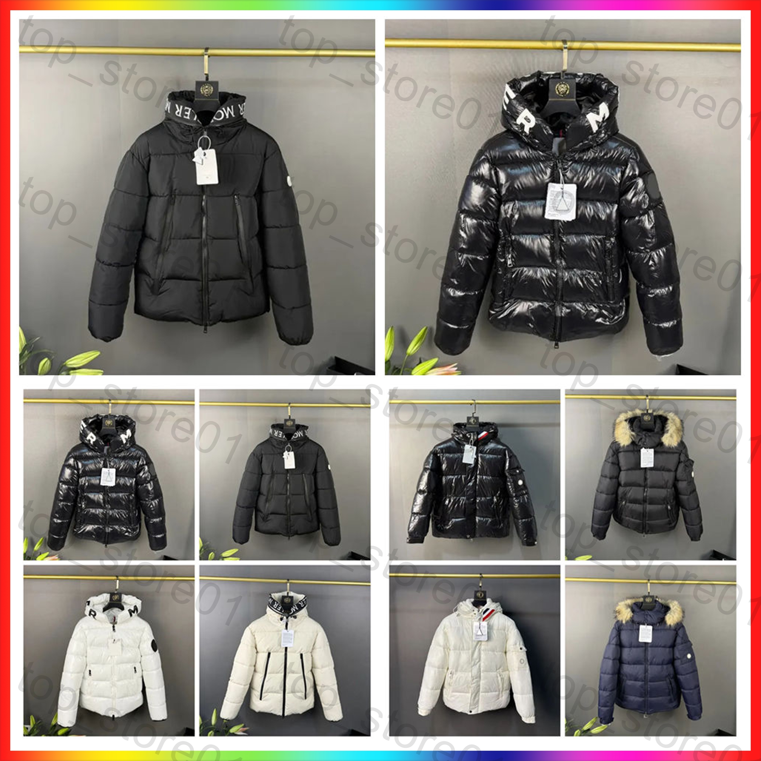 7A Designer pufferjas voor dames en heren warme winterjas waterdicht glanzend mat streetstyle voor koppels