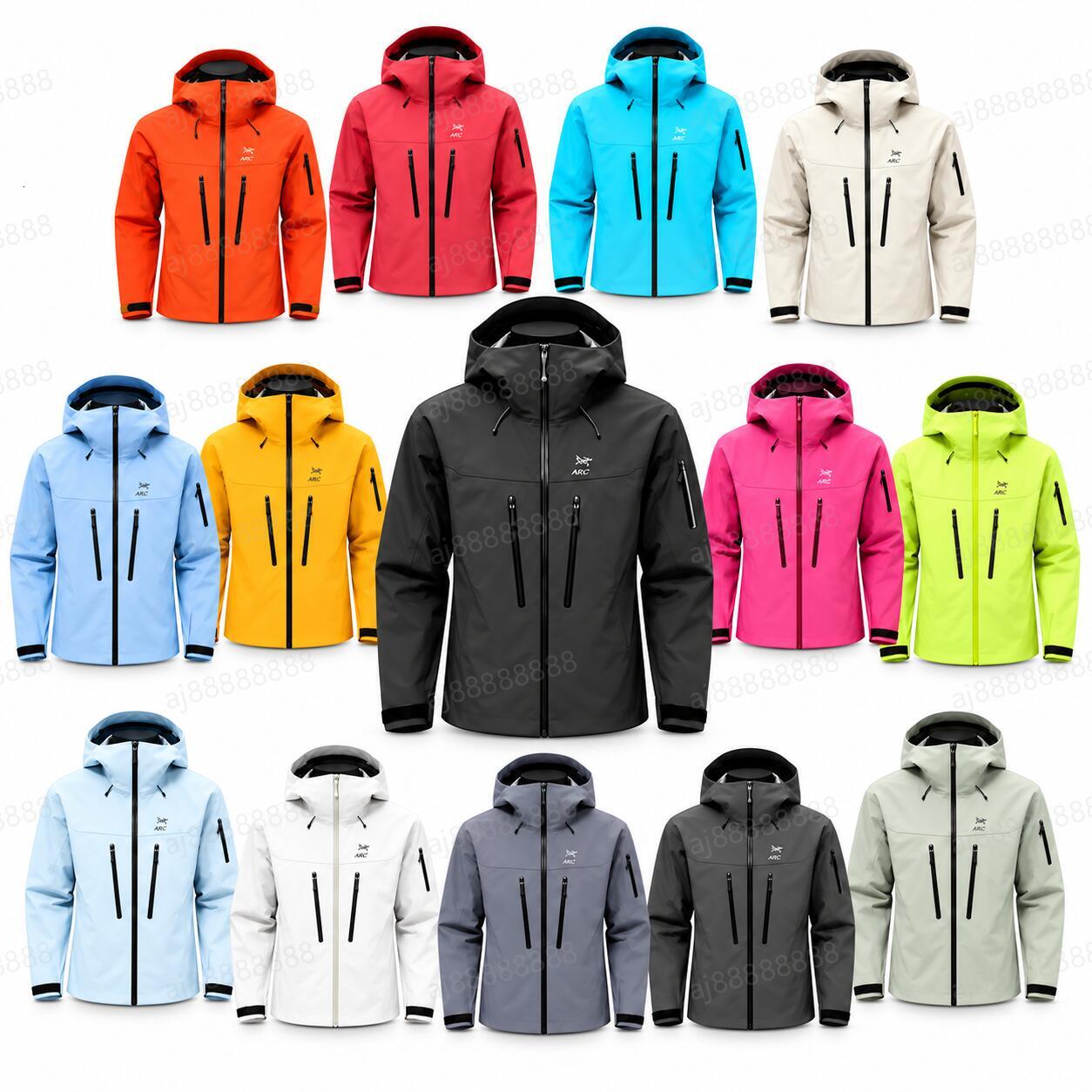 Arcteryxilly Men Women Ski Jacket Waterproof Windproof Breathable Hooded Winter Coat for Alpine Skiing and Outdoor Sports