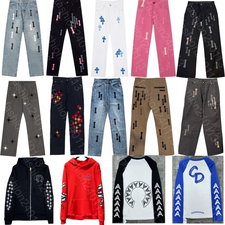 men designer jeans for mens jean denim pant luxury cross printed pants slim fit trousers daily comfortable baggy jeans causual hip hop high quality