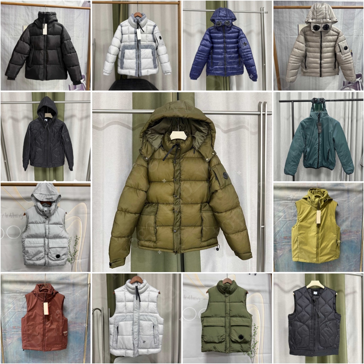 Cpfm jackets winter coats Goggles decoration puffer jacket mens Designer clothes Luxury Jackets Outdoor Classic Casual men coats