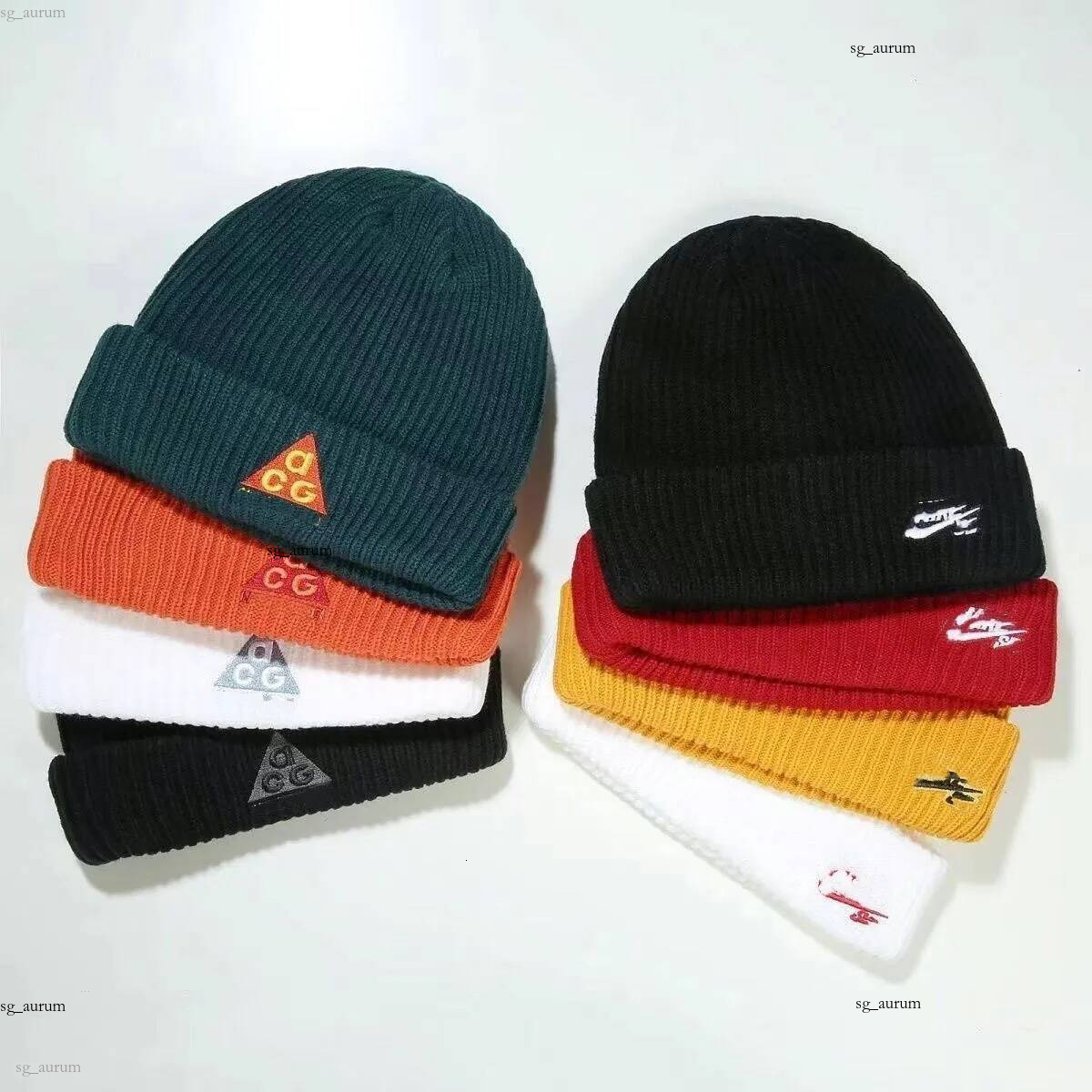 ACG Skull Caps Tech Wear Style Winter Designer Warm Sport Knitted Casual Temperament Cold Ski Elastic Hat Outdoor Beanie Cap Mens elastic wool kn