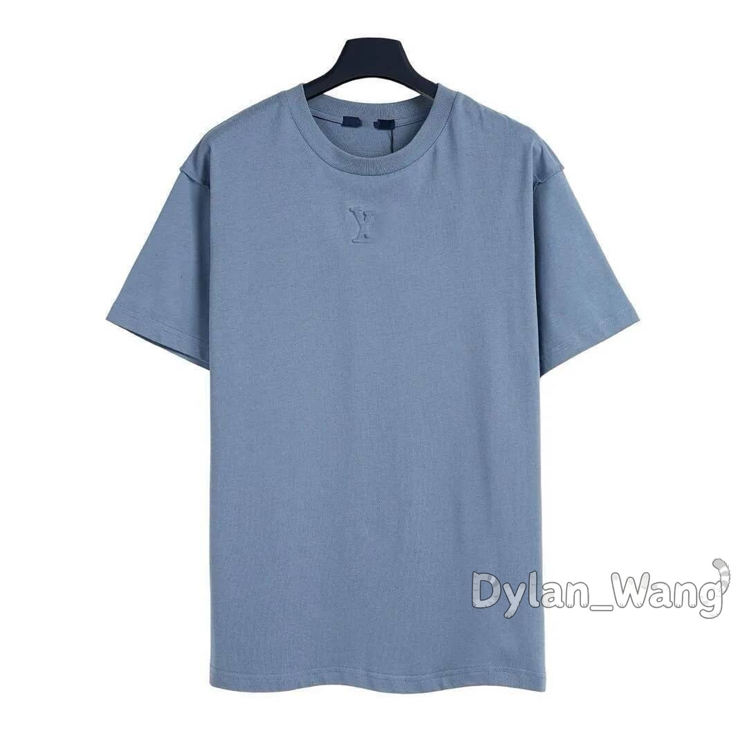 Lv 2026 10A Mens Fashion T Shirt Designers Men Clothing Black White louis Shirts Short Sleeve Womens Casual Hip Hop Streetwear Tshirts 180