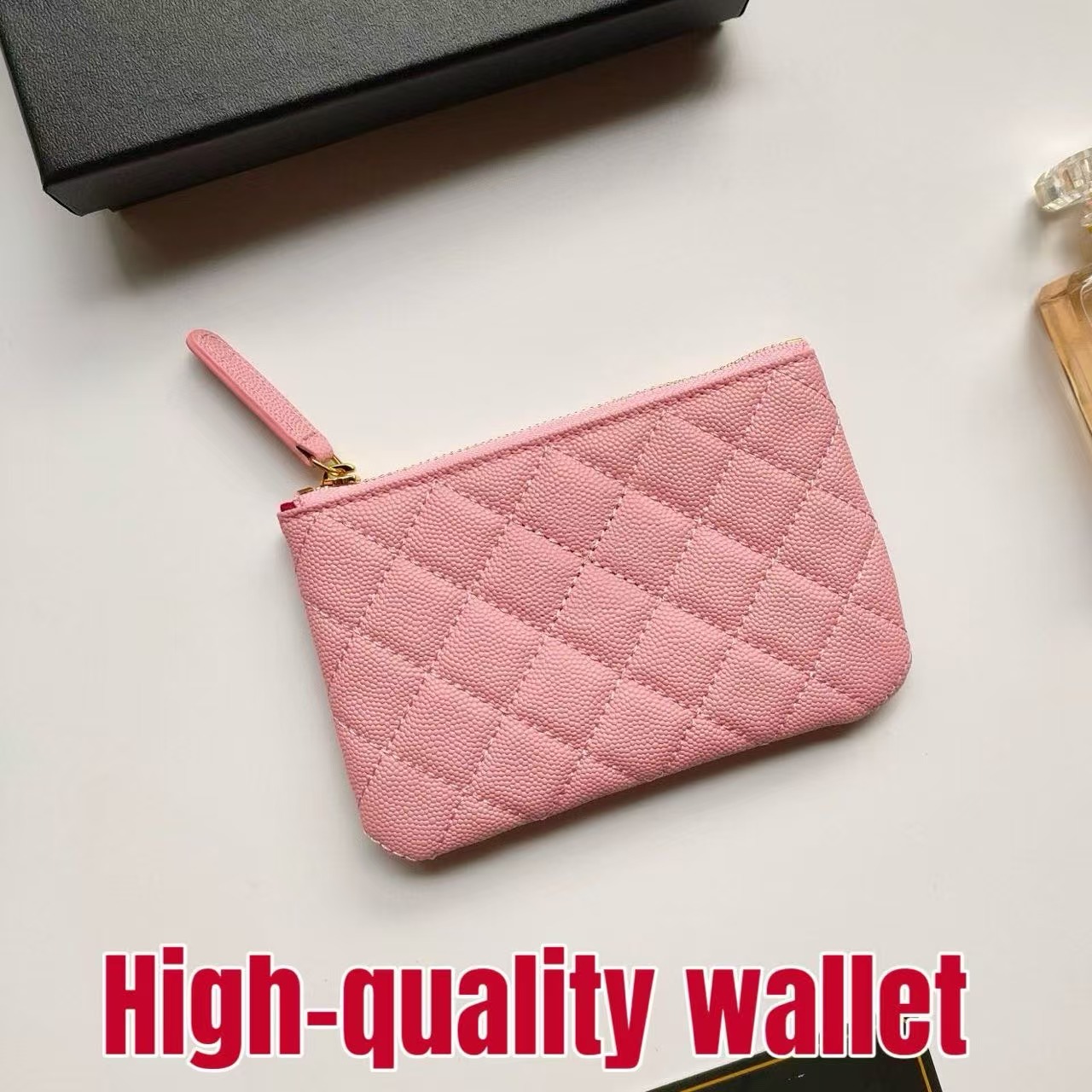 15a cc pink wallet cardholder designer woman purse Chic Women's Travel Accessory: Leather Wallet Ideal for Storing Credit Cards & ID card holde
