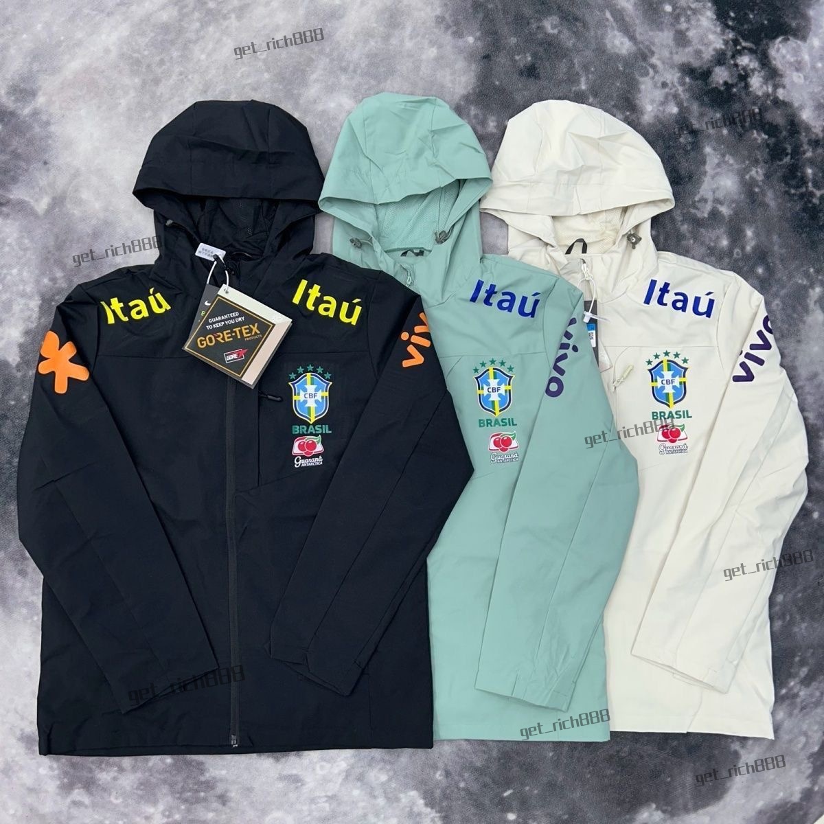 Men Jacket Brazil Windbreaker Designer Men's Jackets Brazilian Club Training Jacket High Quality Coat Unisex Sports Outdoor Hooded Jackets Desi