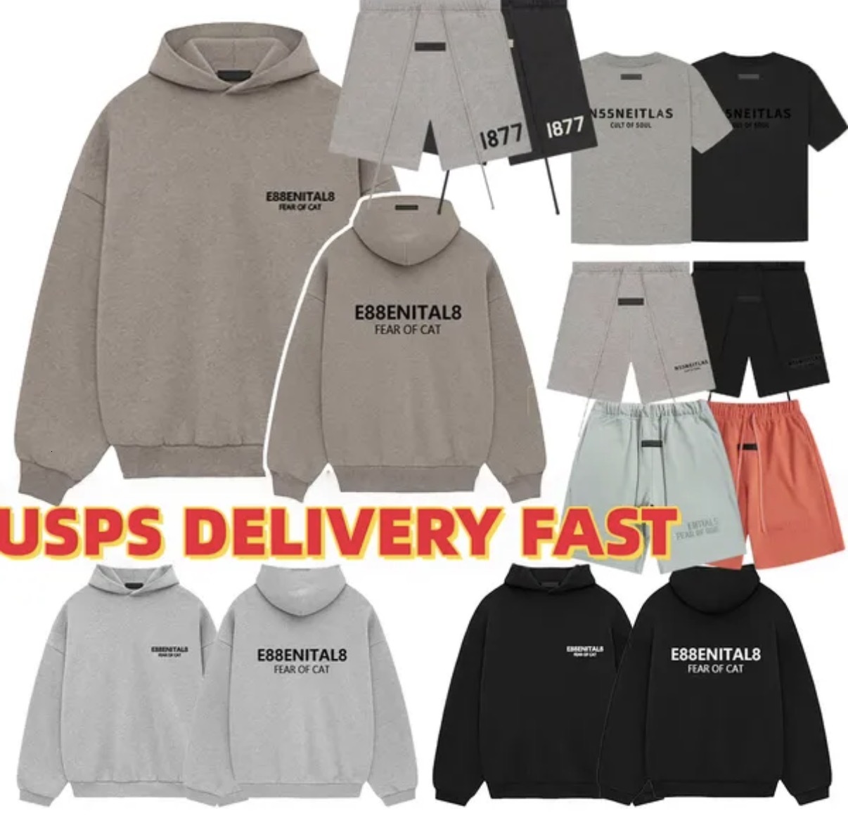 highest quality Designer Hoodies men Tracksuit 3D Silicon Reflective Letter shorts Oversized Sweatshirts Casual Sweatpants Couples Loose hoodie Set