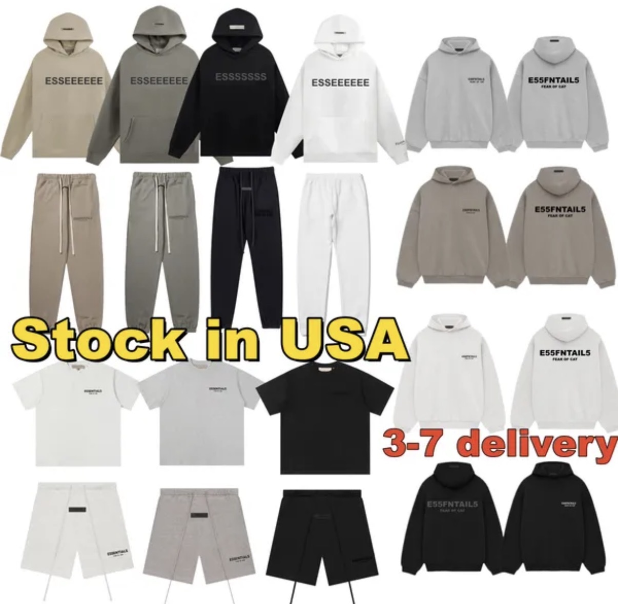 highest quality Designer Hoodies men Tracksuit 3D Silicon Reflective Letter shorts Oversized Sweatshirts Casual Sweatpants Couples Loose hoodie Set