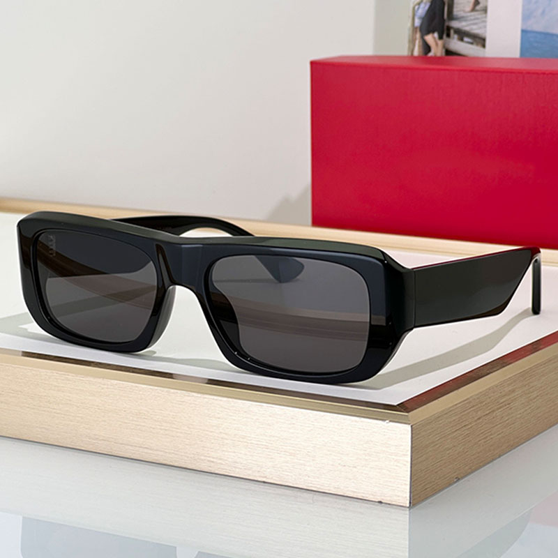 Classic designer sunglasses panel black framed mens womens rectangular sunglasses daily driving wear highquality multifunctional glasses 100% UVA UV