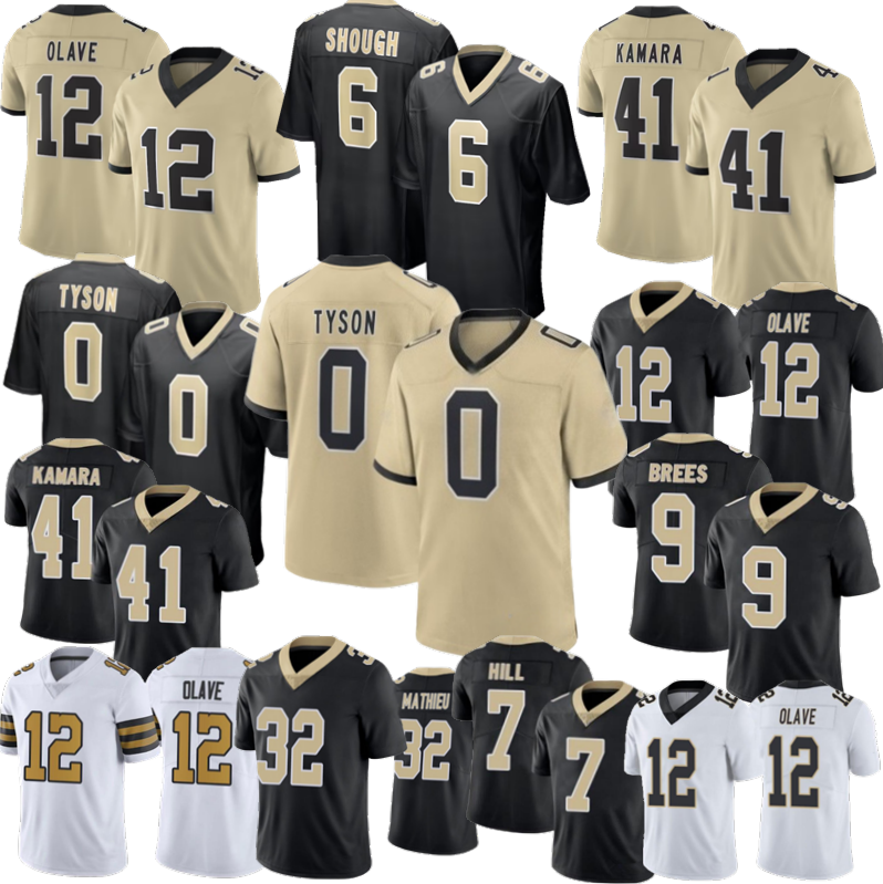 Tyler Shough Jordyn Tyson Chris Olave Travis Etienne Jr Drew Brees Kamara Hill Football Jerseys
