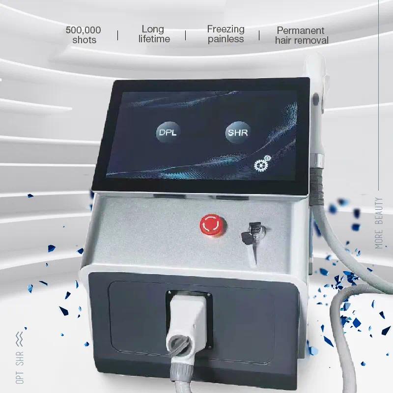 IPL Hair Removal Opt Beauty Machine Anti Age Skin Portable E Light Rf Breast Lifting DPL Elight Pigmentation Treatment Spa Device 2 in 1