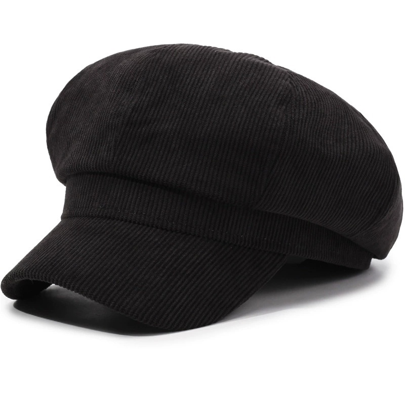 Newsboy Cap Vintage Beret Painter Hat Winter Hats For Women Men Octagonal Caps Female Bone Solid Color Casual