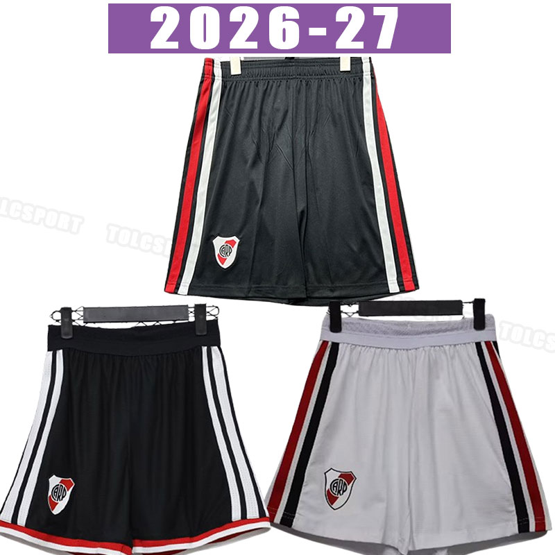 26/27 River Plate plaques de short de football 2026 2027 FERREIRA M.BORJA PRATTO DE LA CRUZ PONZIO BORRE PINOLA Pantalon de football pour hommes