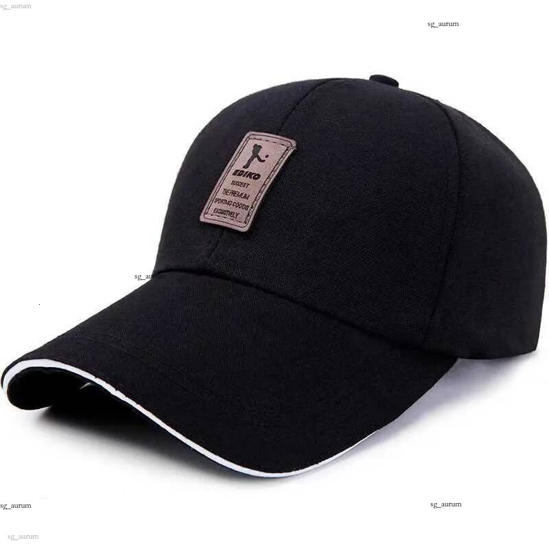 Baseball cap with canvas extended brim three layer sandwich design suitable for spring and autumn printed pattern outdoor sun hat S260728