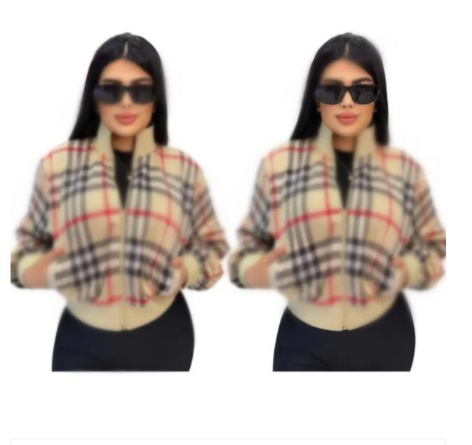 designer jacket Luxury women baseball jackets long sleeve girls plaid SportswearOuterwear womens coat