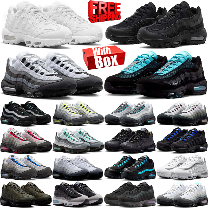 free shipping with box Designer 95 95s sneakers Running Shoes neon Pink Foam black trainers for mens womens chaussure black Outdoor men women Sports