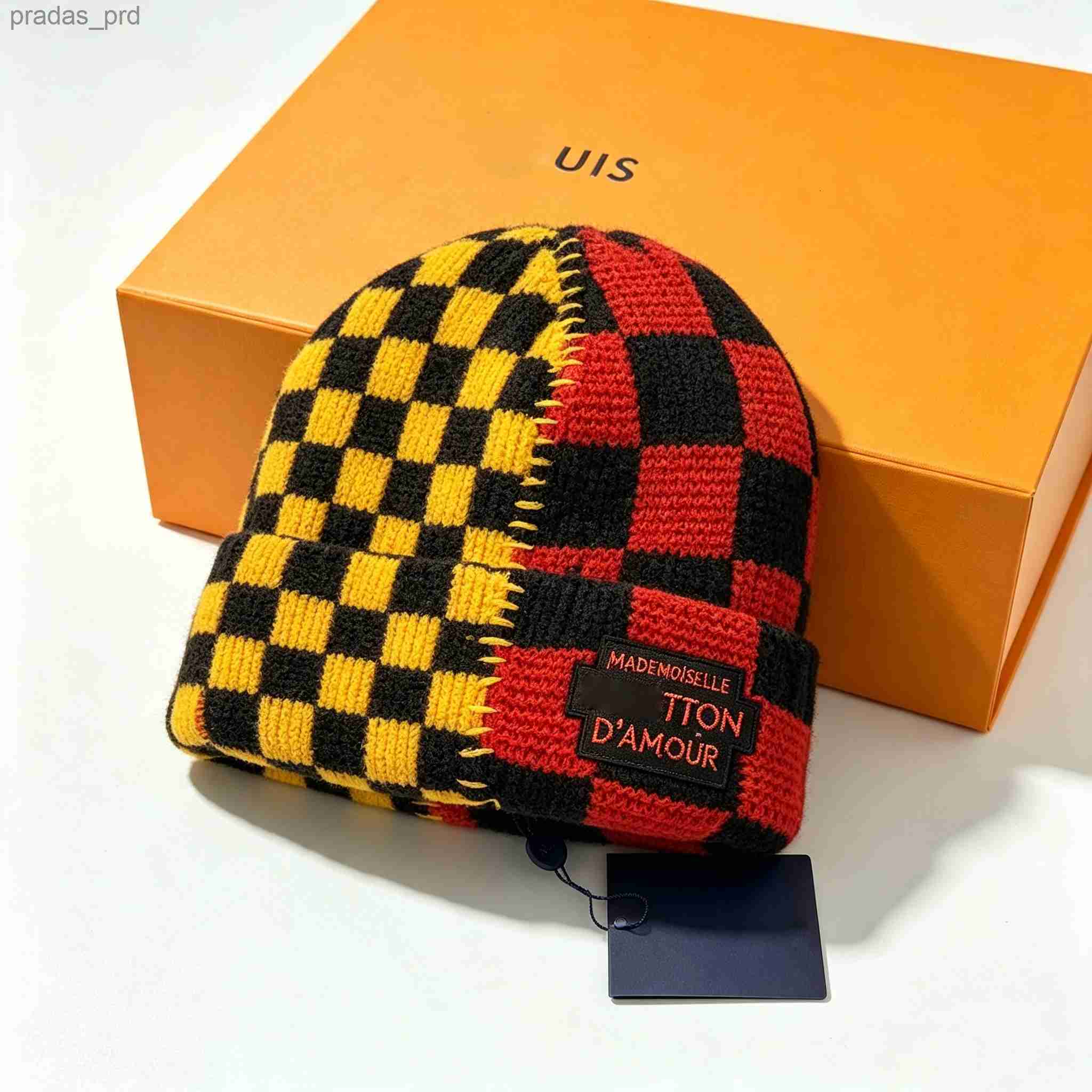 designer beanies for women men multi tone plaid knitted beanie soft thick thermal knit ha ZE6J luisly vitonsly vitonslies viutonliness vuttione Loui
