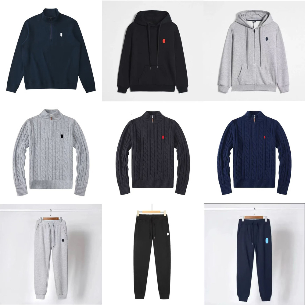 Polo à capuche pour hommes Sweats à capuche Ralfs Lure Designer Sweats à capuche Rals Loren Ensemble de survêtement PullCotton Horse Manches long