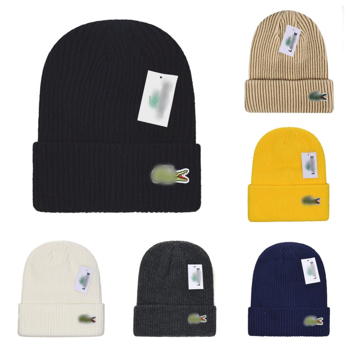Lacoosste design Designer Beanie Winter Chunky Warm Bonnet Outdoor Hats Work Men Women New Classic Shopping Fashionable Wintertime Knitted Hat