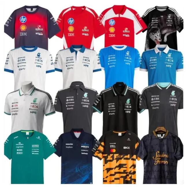 High Quality F1 2026 Team T-shirt New season Formula 1 Racing Men Polo Shirt Motorsport Fans Replica Polo Shirt Unisex Team Logo Quick-drying Tee Pl