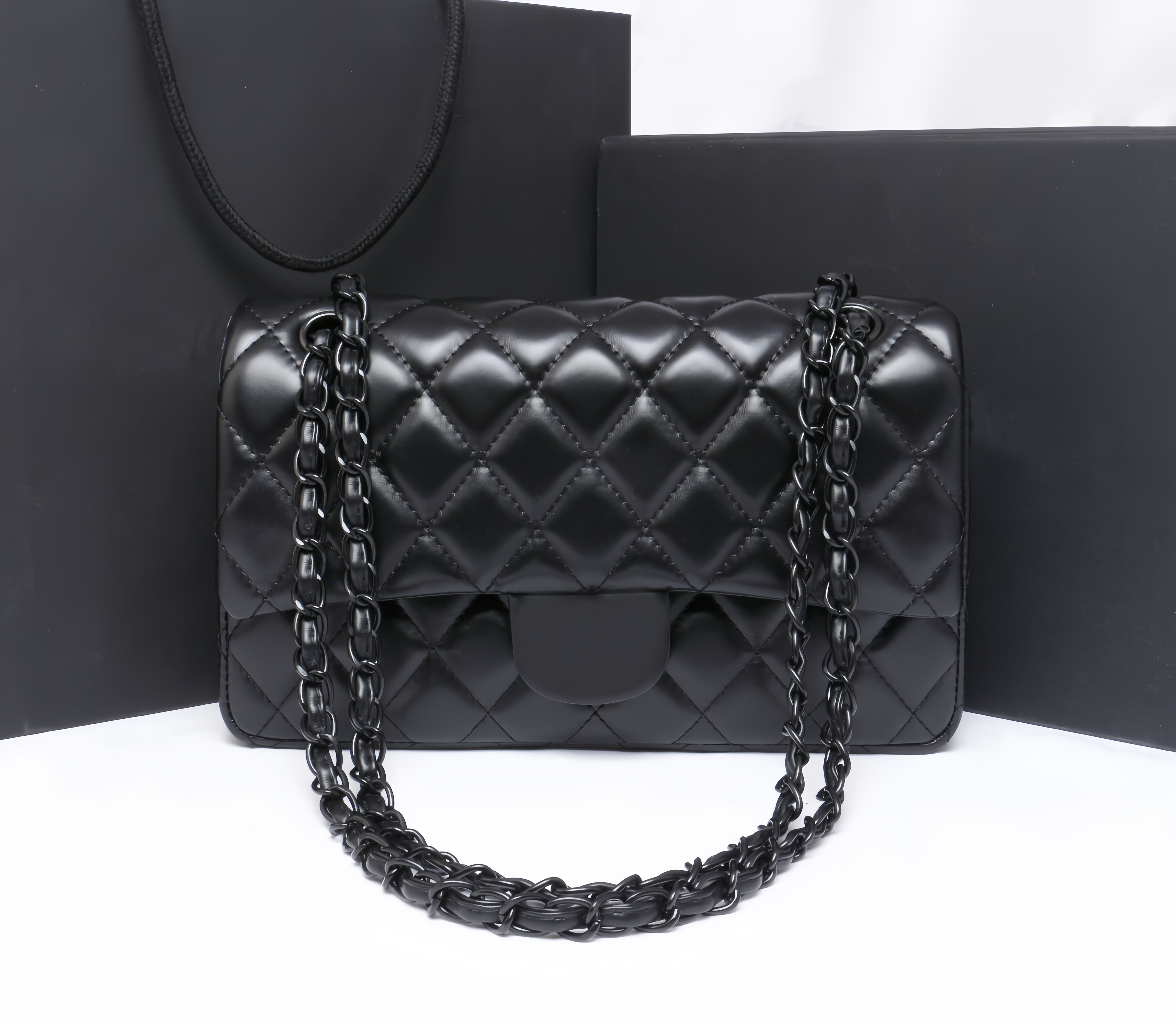 Designer handbag bag Shouder bag Chain Bag Cutch Fap Tote Bags Waet Check Veour Thread bag Purse Doube Letters Soid Hasp Waist Square Stripes Luxury