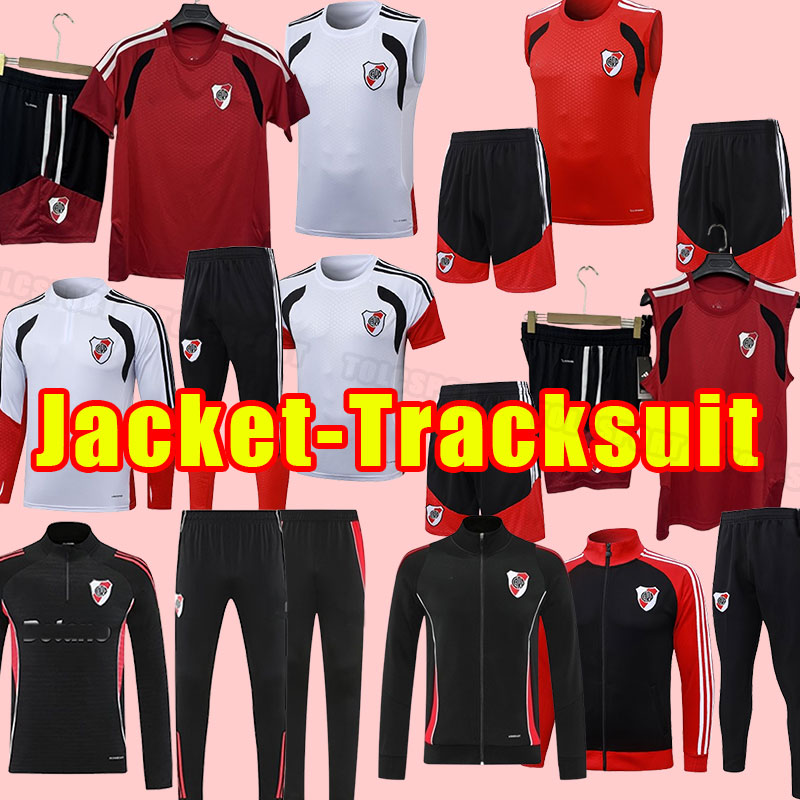 Ensemble de veste 25 26 Survêtements de football River Plate QUINTERO DE LA CRUZ SUAREZ BORJA SOLARI BELTRAN LONDONO ZUCULINI PALAVECINO ARCO 25
