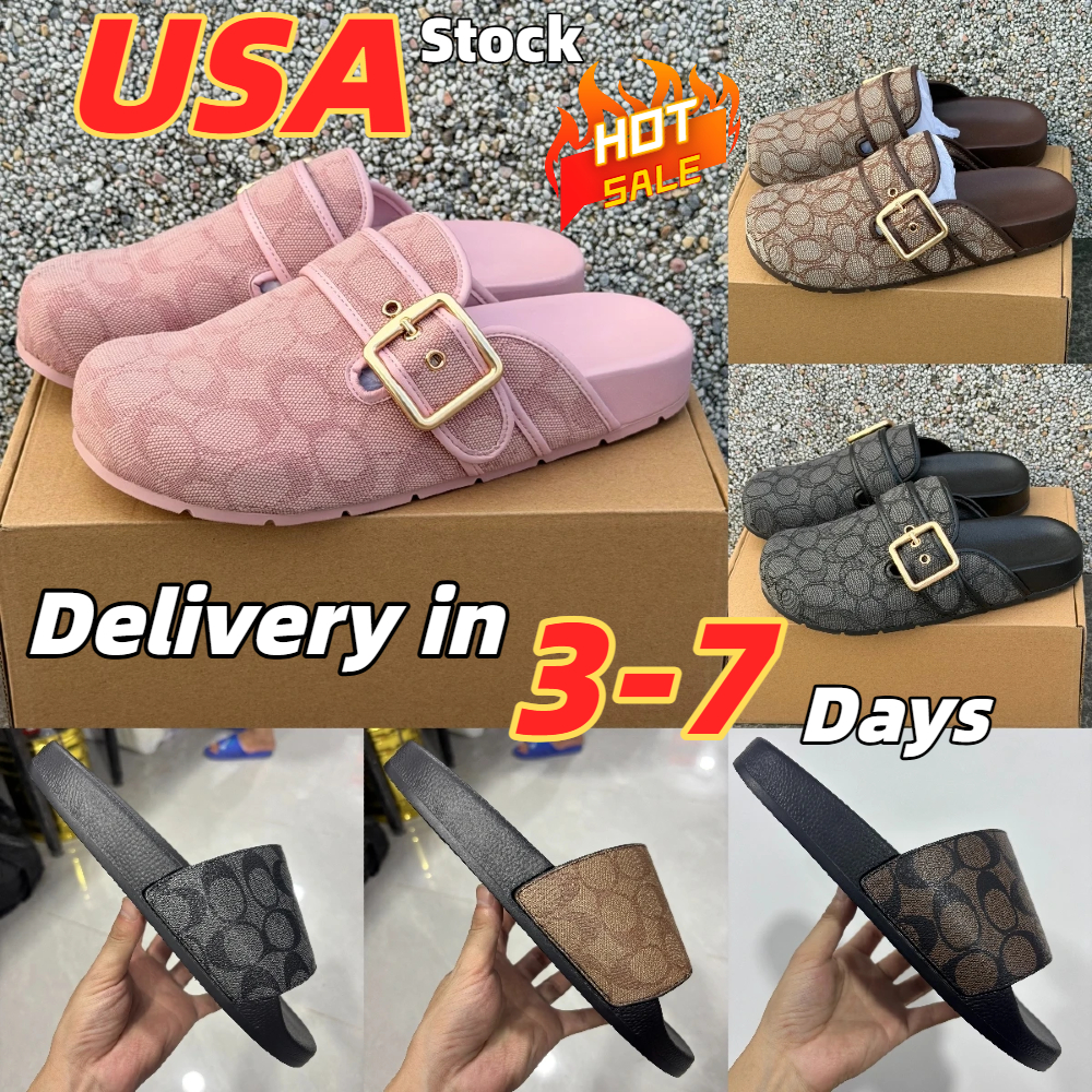 Designer Archival Buckle Clogs Ashton Clog Mocassins Femme Homme Pantoufles Slides Haute Qualité Fourrure Daim Été Automne Plage Sandales Plates