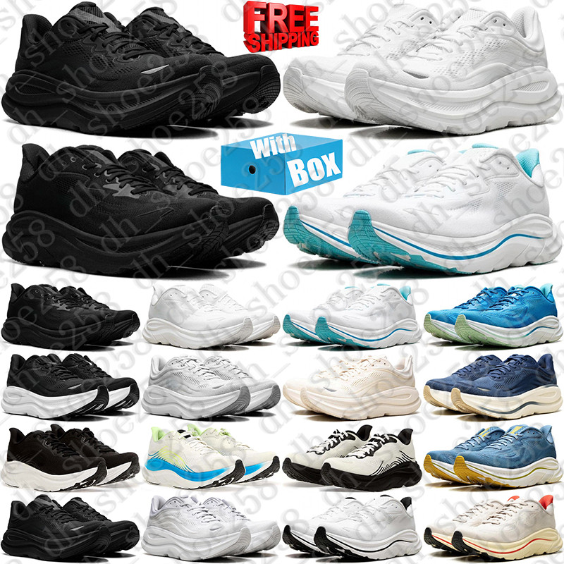 Free Shipping With Box Designer hokaswomen hokaes hokatrainer hokasmen hokad Clifton Bondi 9 10 11 sneakers Sports Running Shoes mens trainers women