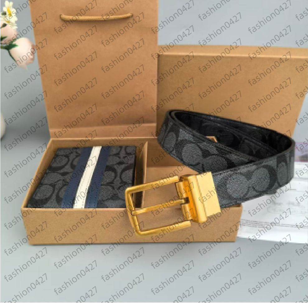 Luxurious designer Men's Belt And Wallet Gift Set,, Business Casual Accessories, Gift Box Packed For Birthday Anniversary Present