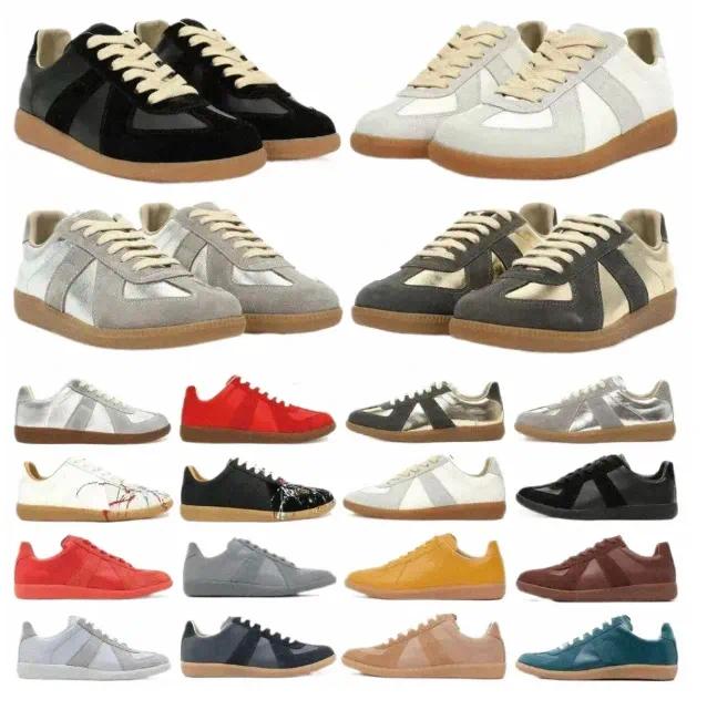 Designer36-46Eur margela Sneakers Casual Shoes german mm6 army gum gats Trainer paint Trainers gat Sneaker black grey white brown Men Women