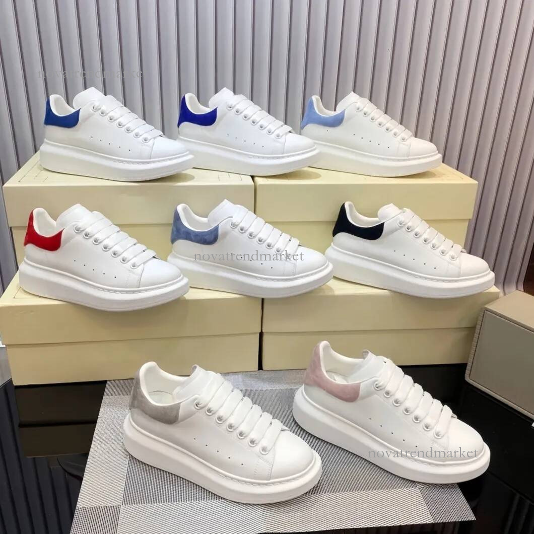 designer Alexander Thick soled sneakers Skateboard Shoes Thick sole Multicolored Flats Oversized Suede Velvet black white shoes with Size 35 46 b8c