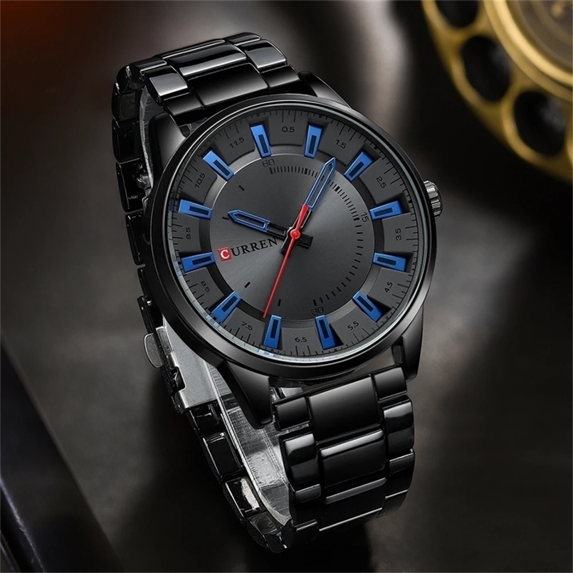 CURREN 8406 Mens large dial ultra-thin business simple steel strap Superior Fashion Simple Style Wristwatch 260831