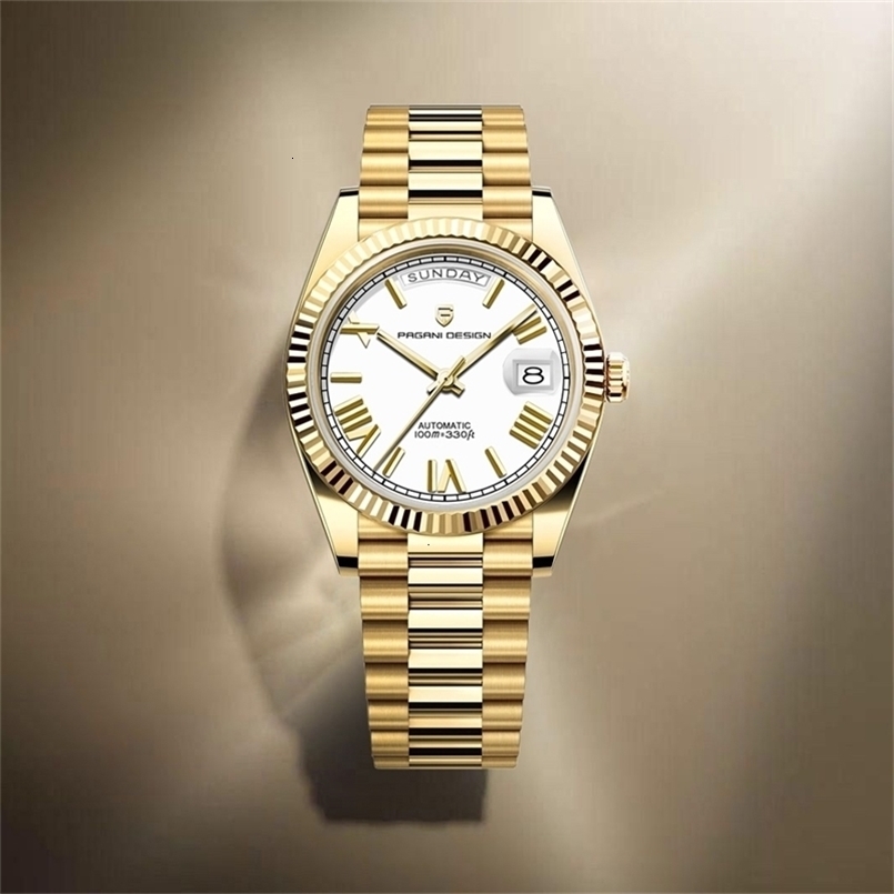 2026 PAGANI N DD36 Men's Watches Gold y Automatic Watch Men Mechanical Wristwatch Man Waterproof AR Sapphire Date 260831