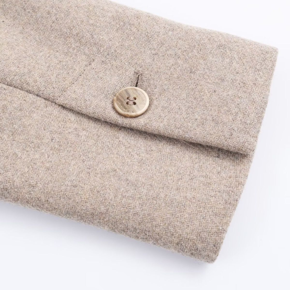 Winter Womens Cape Classic Notched Lapel Wool Blend Single Button Closure Elegant Outerwear Long Sleeve Beige Daily Commuter Casual
