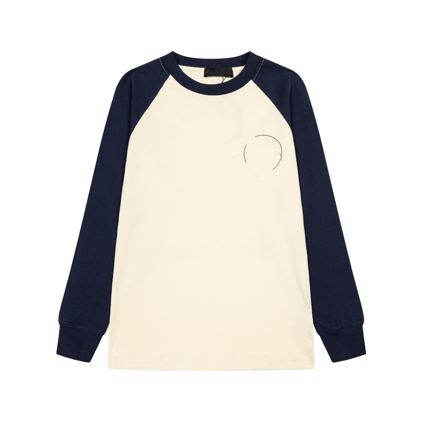 C Street style loose shoulder-cut casual versatile men's and women's all-purpose long-sleeved T-shirt