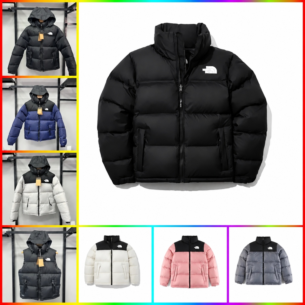 Face jacket Men Designer Puffer Jacket Down Jackets Coats Peak Purple Unisex Long Sleeve Zipper 700 Fill down northess face