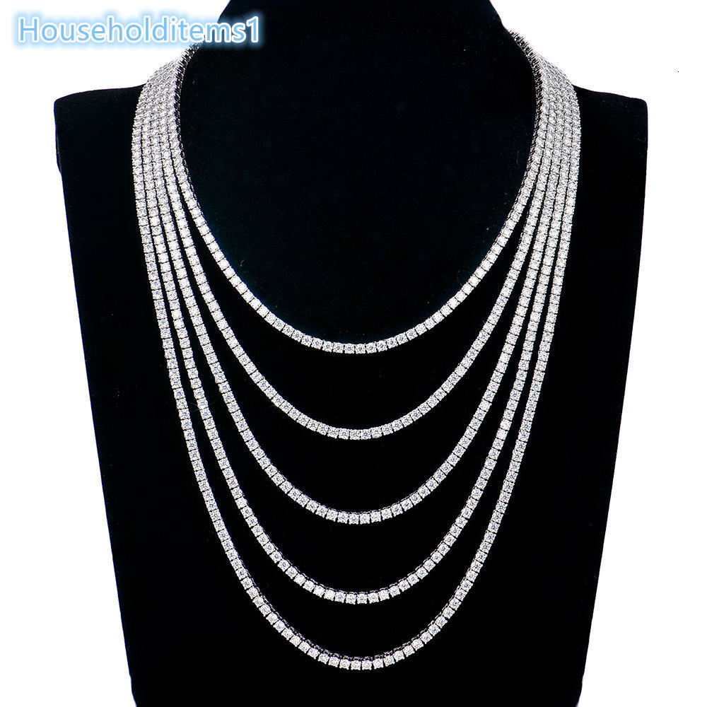 Xingyue Custom High Quality Men's Women's Jewelry 3mm 16-24inch S925 Silver Rhodium Plated GRA Certified Moissanite Necklace