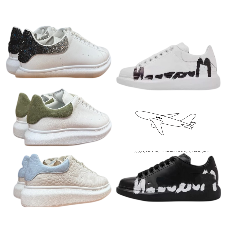 Designer Luxury Leather Casual Fall/Winter New Style Fashion Men's Sports Comfortable Breathable Running Shoes Top White Sneakers Large Luxury