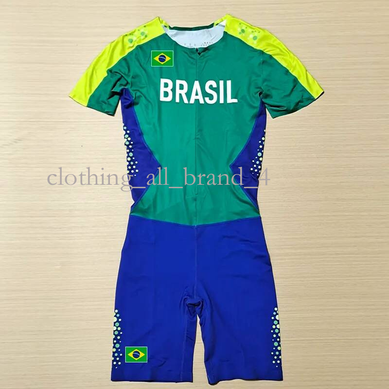 Brasil One Piece Speedsuit Marathon Running Vest Elite Runner Singlet Custom Logo High Quality Fashion Designer Man And Women F70