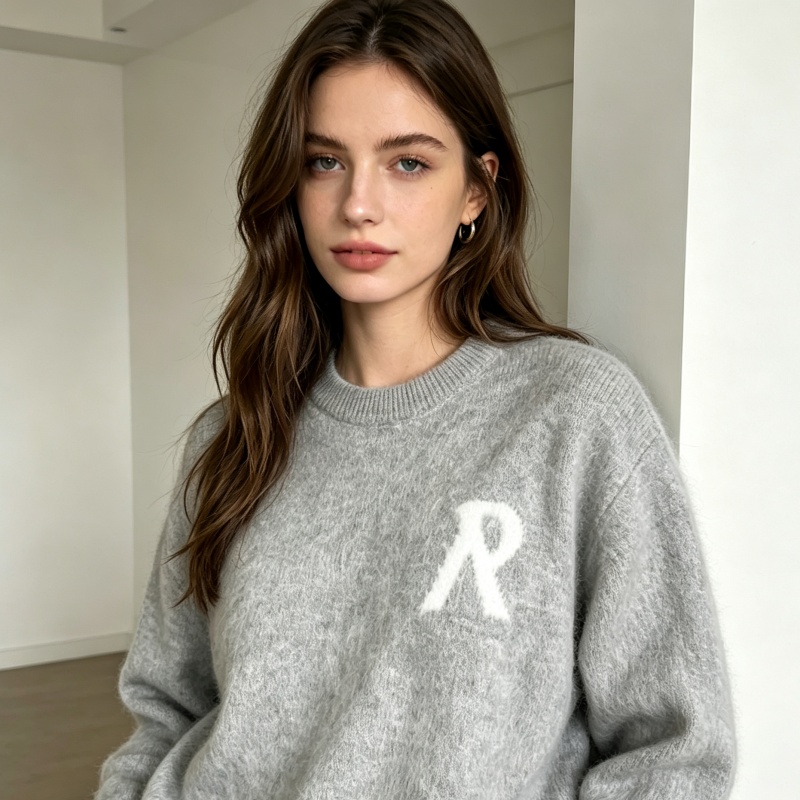 Hommes Femmes Street Style Pull À Col Rond Avec Lettre Avant Unisexe Coupe Ample Pull À Manches Longues Mode Haut Décontracté Pour Un Look Quotid