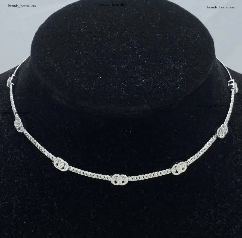Collier de créateur élégant pour femmes, simple mais élégant, colliers en argent et or, bijoux cadeau
