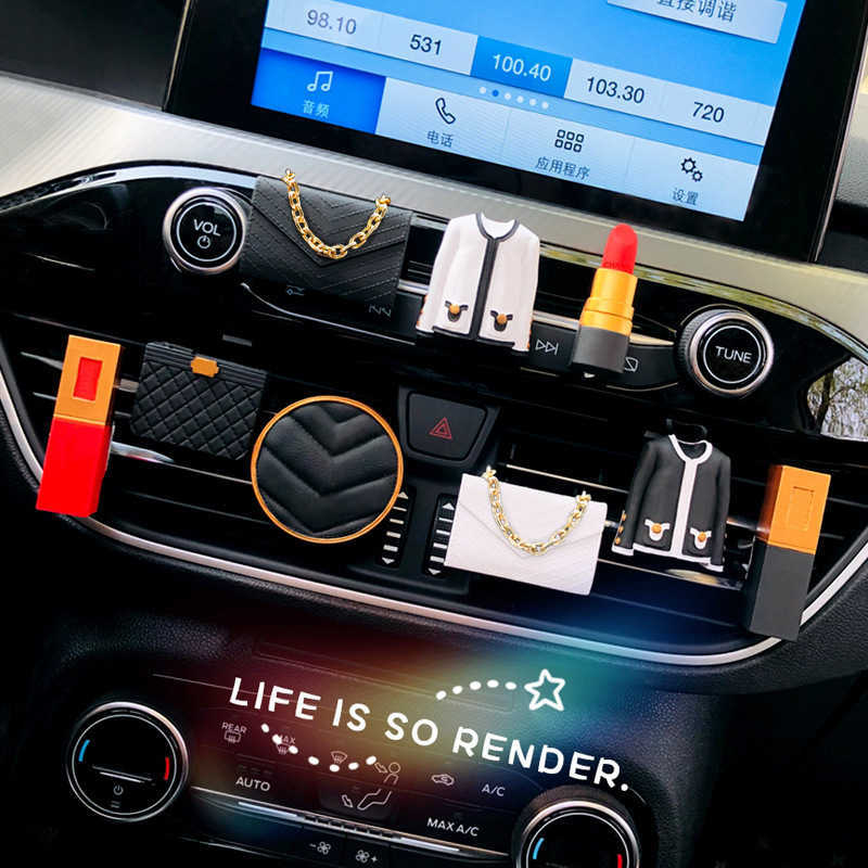 Car air freshener for air vents chain bag clothing beauty car interior decoration diffuser stone car perfume high-end car accessory T260914