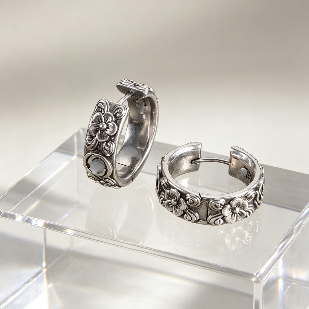 Designer earrings for women: Exquisite and elegant gold stud earrings that blend style with accessible luxury.