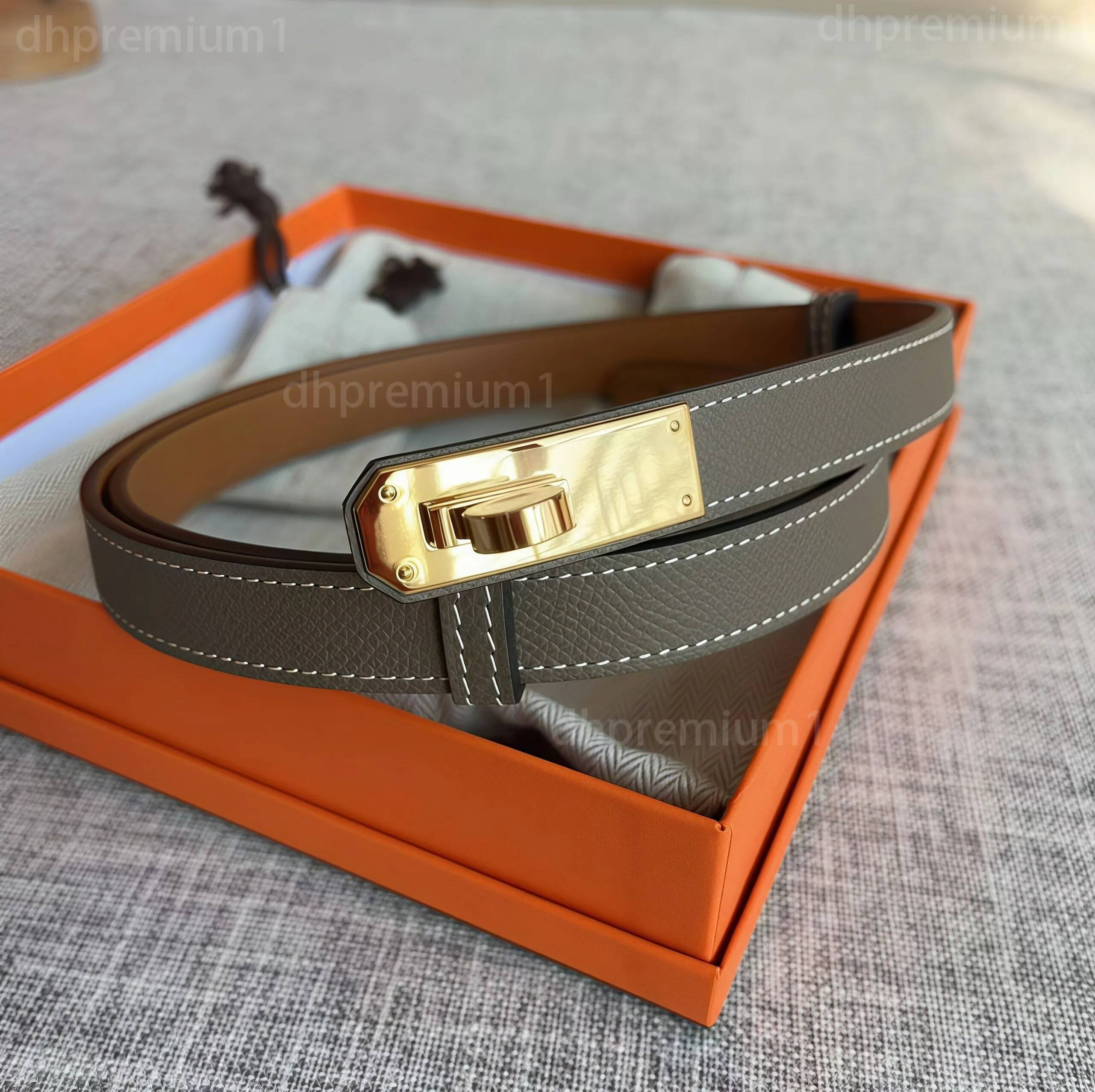 Women Designer Luxe Leather Belt Narrow All Match With Skirt Dress Decorative Pants Width 2 0cm Buckle Tight Belts Locking Buckle Tight Belts