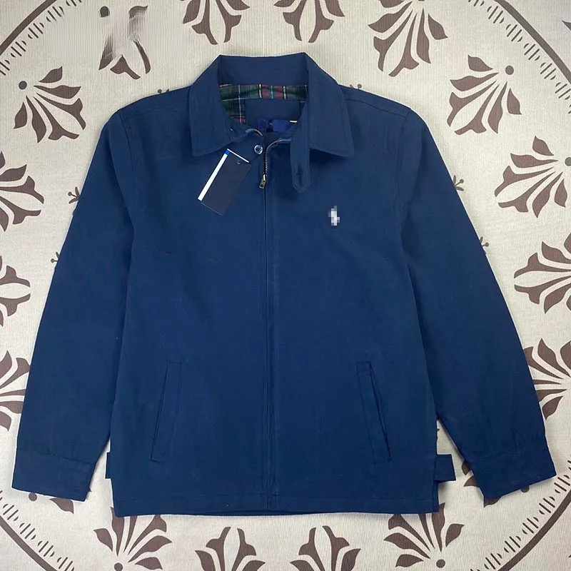 harrington jas heren Designer jas voor heren Klein Rl paard borduurwerk logo polo's rits jas vintage klassieke zakelijke jassen Harrington bovenkled