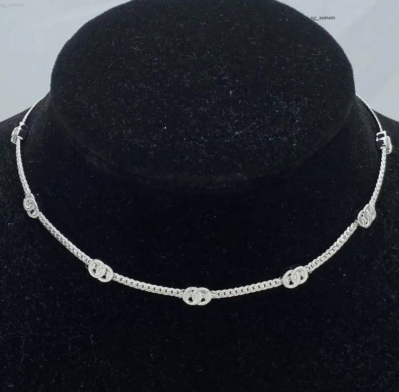 Collier de créateur élégant pour femmes, simple mais élégant, colliers en argent et or, bijoux cadeau