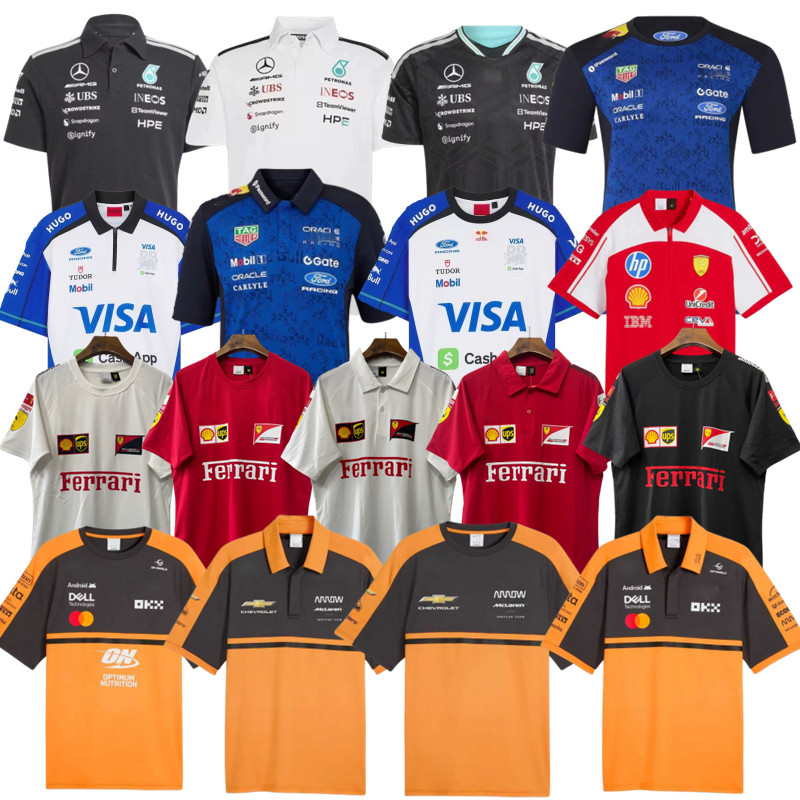 High quality Formula 1 T-shirt f1 2026 t-shirt Racing Team T-shirts Fans Casual Breathable POLO Shirt Summer Car Jersey Shirts Plus Size Custom Jack