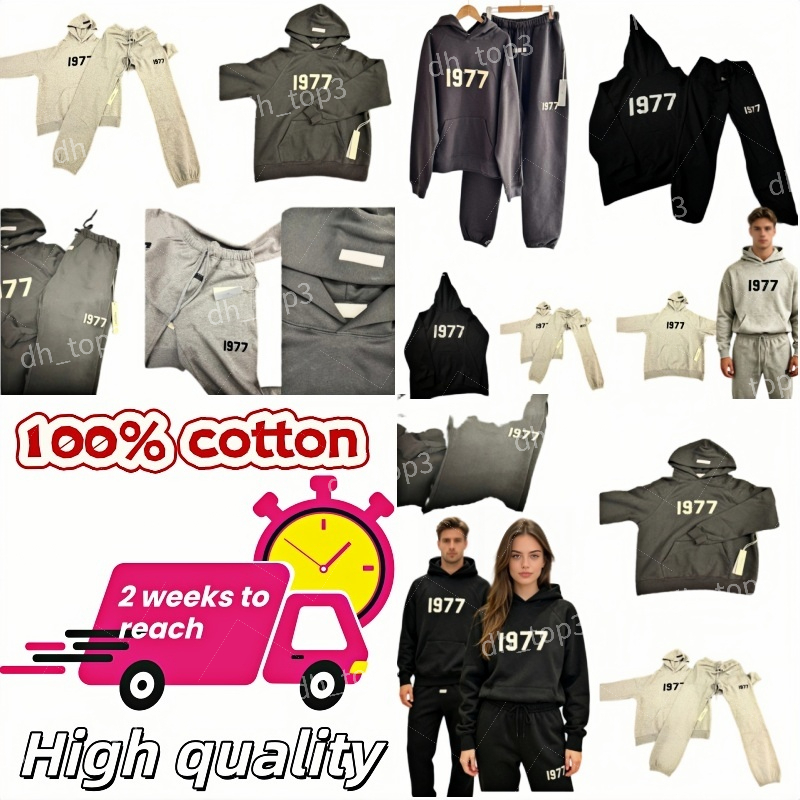 100% cotton Designer two piece essential set Men Hoodie Man Sweatshirts high quality Hoodies Pants Set Jogger Women Classic Sweats Trend Pullover Fa